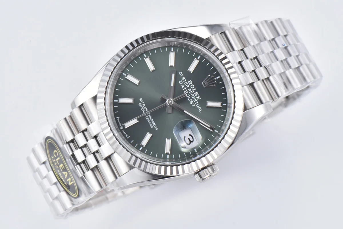 Datejust 36 126334 Mint Green Dial Stick on Jubilee Bracelet