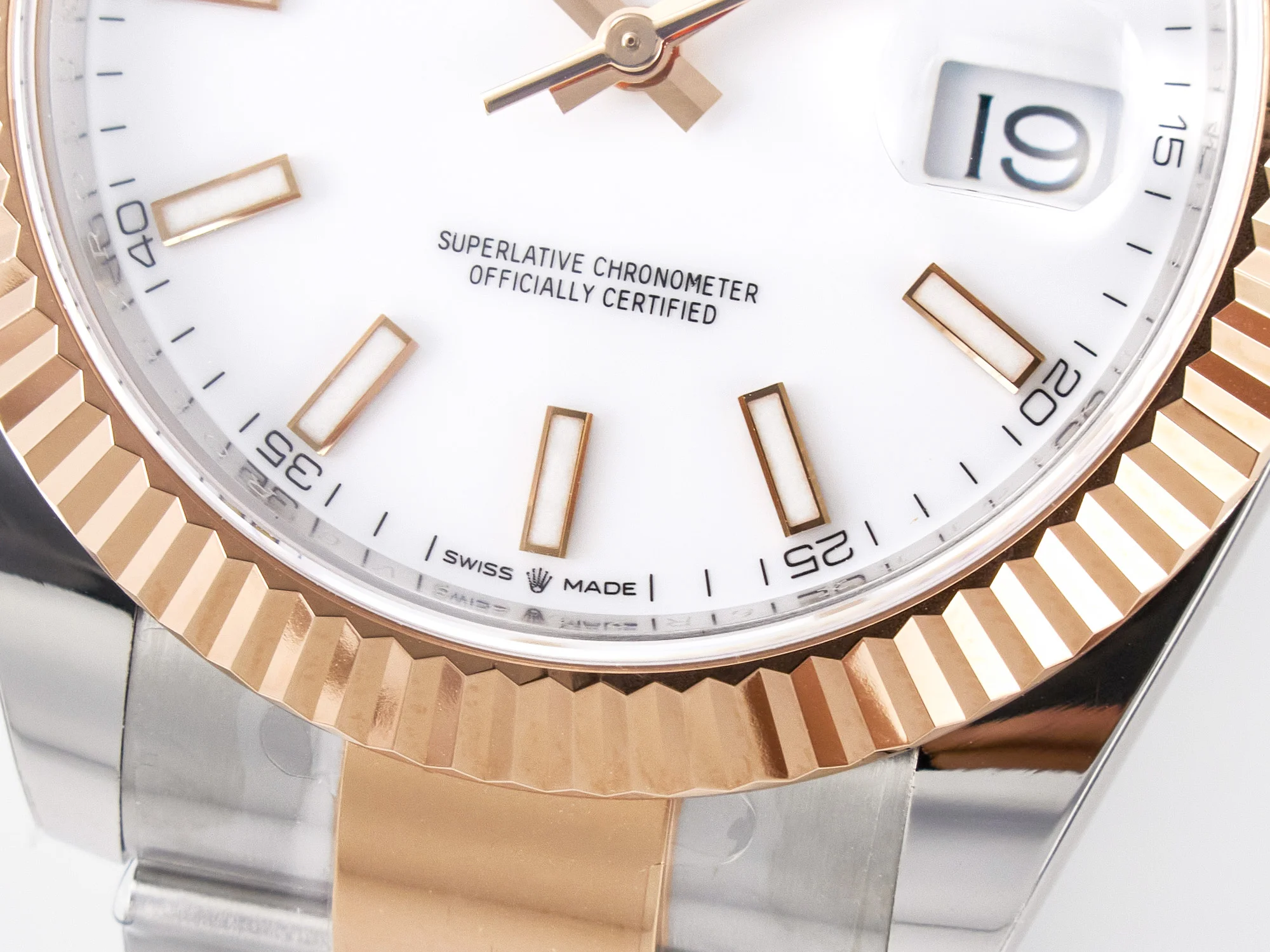 DateJust 41 126331 ARF 1:1 Best Edition 904L Steel White Dial on SS/RG Oyster Bracelet SH3235(Gain Weight)