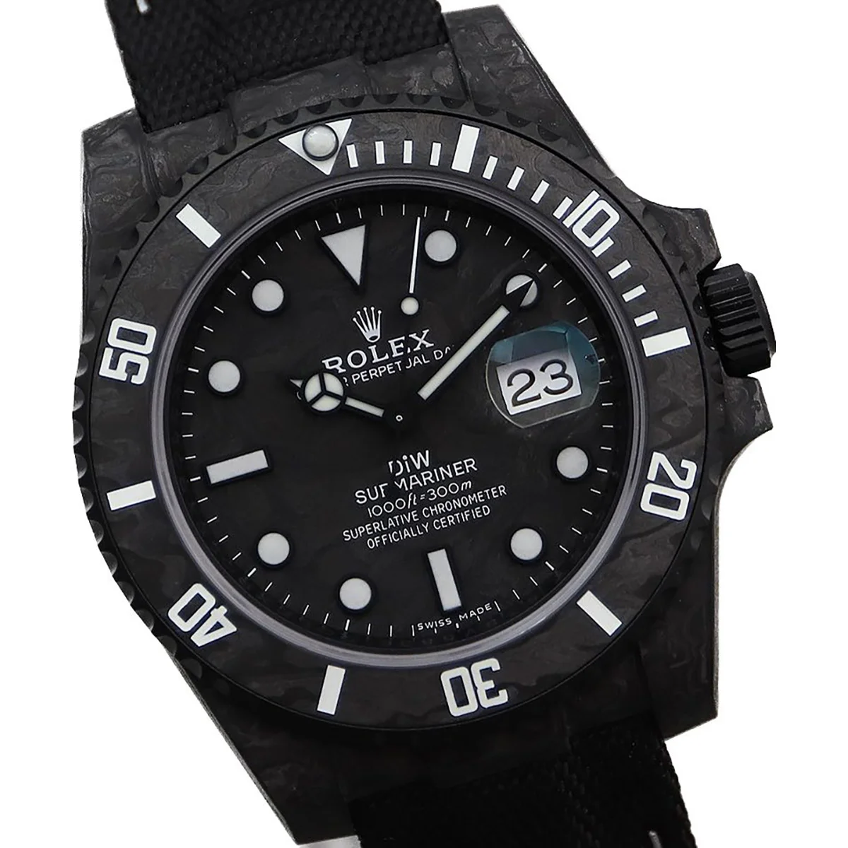 DIW Submariner All Carbon Black