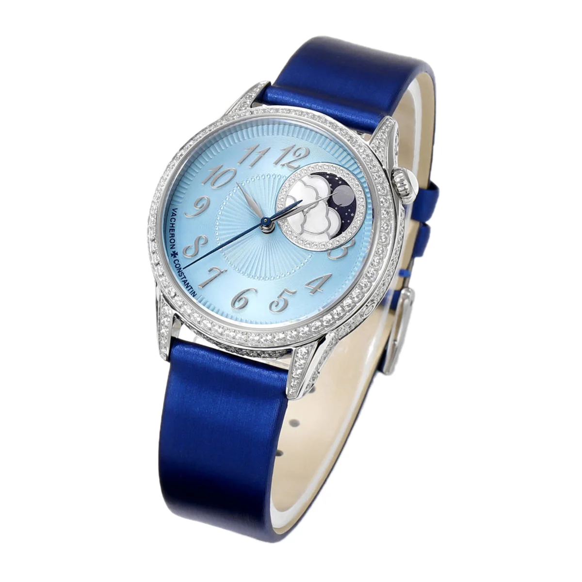 Egerie Moonphase Muse Blue Dial in Steel