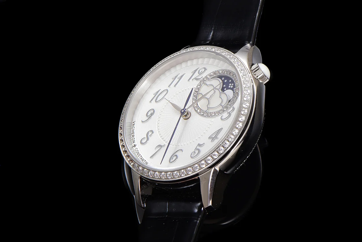 Egerie Moonphase Muse White Dial in Steel