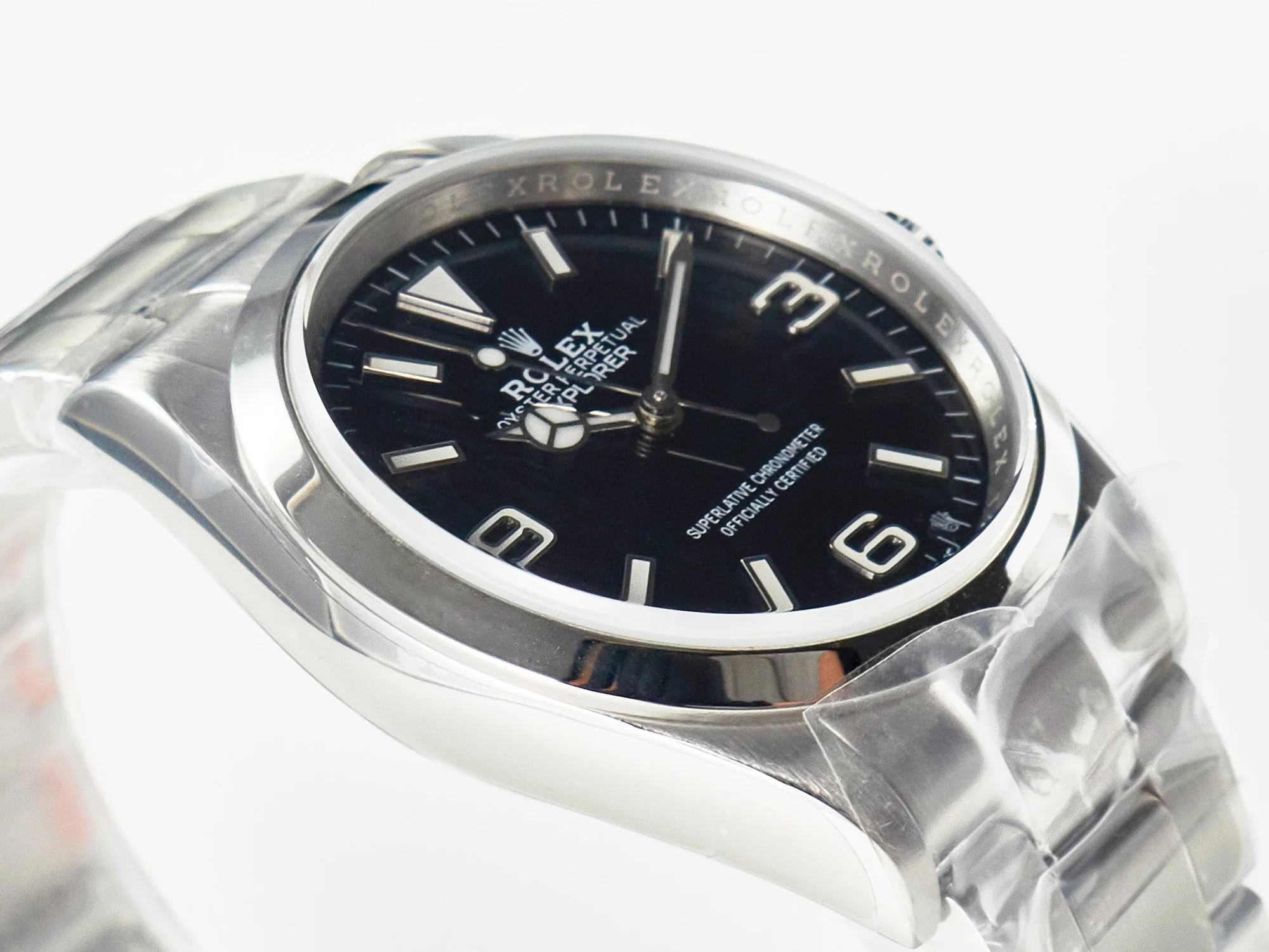 Explorer 36 904L Steel KRF 1:1 Best Edition Black Dial on SS Bracelet A2824 V2