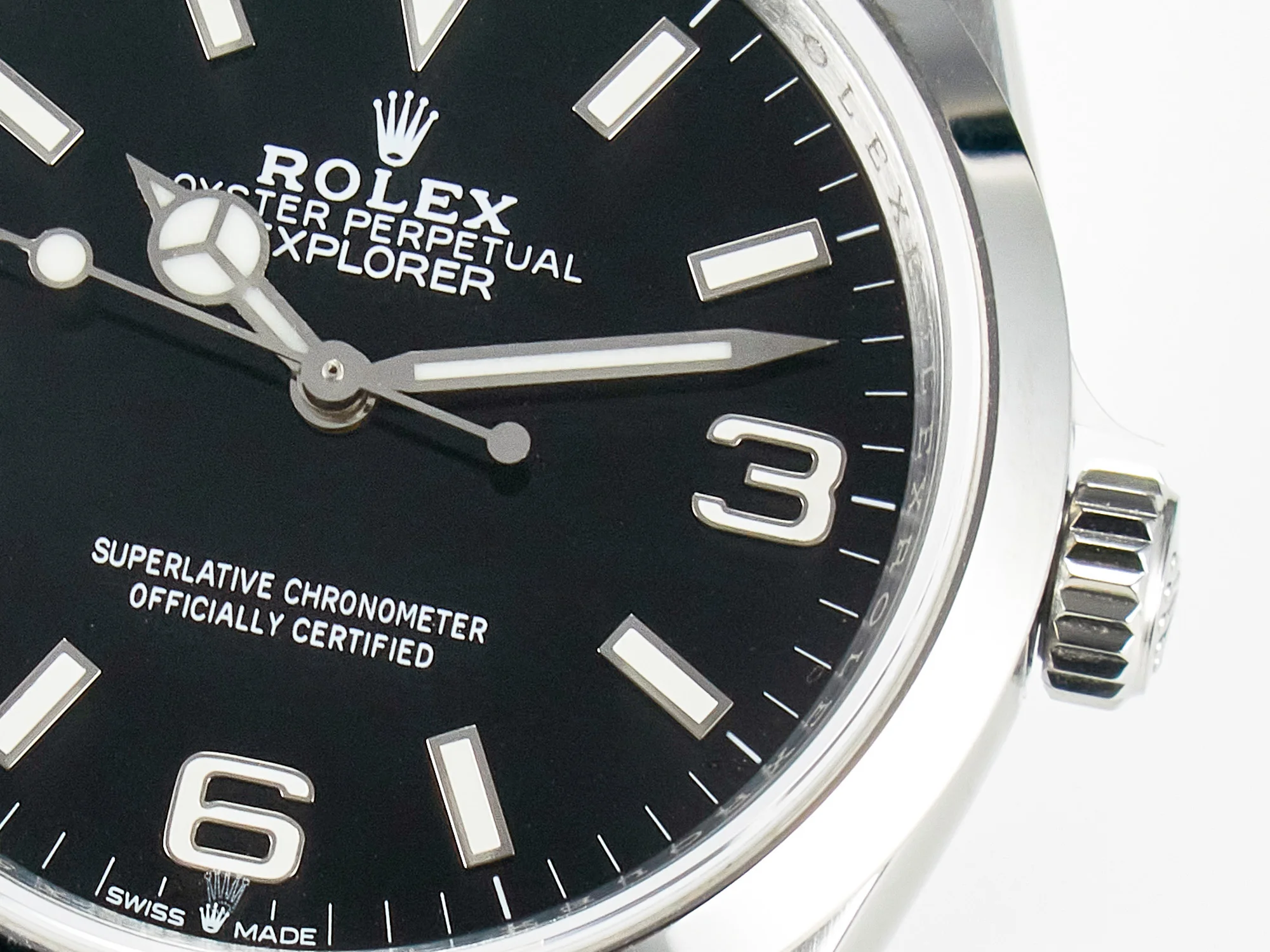 Explorer 36 904L Steel KRF 1:1 Best Edition Black Dial on SS Bracelet SW200 V2