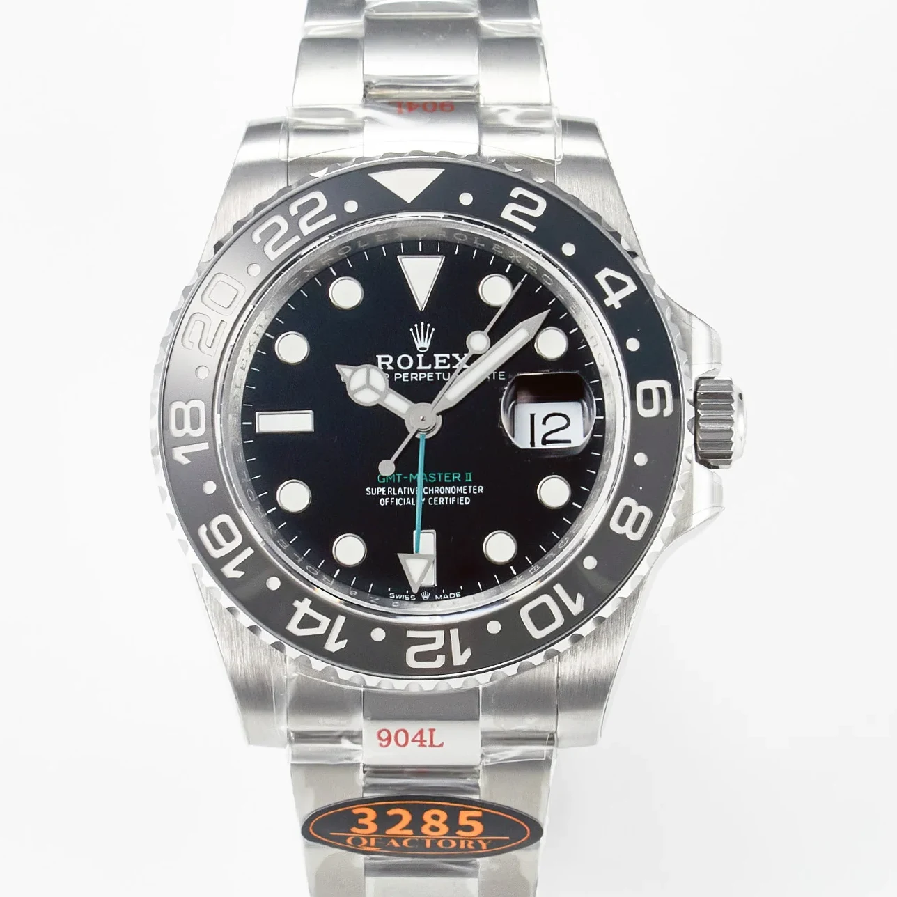 GMT-Master II 126710 GRNR Black/Grey Ceramic QF 1:1 Best Edition on Oyster Bracelet VR3285 CHS