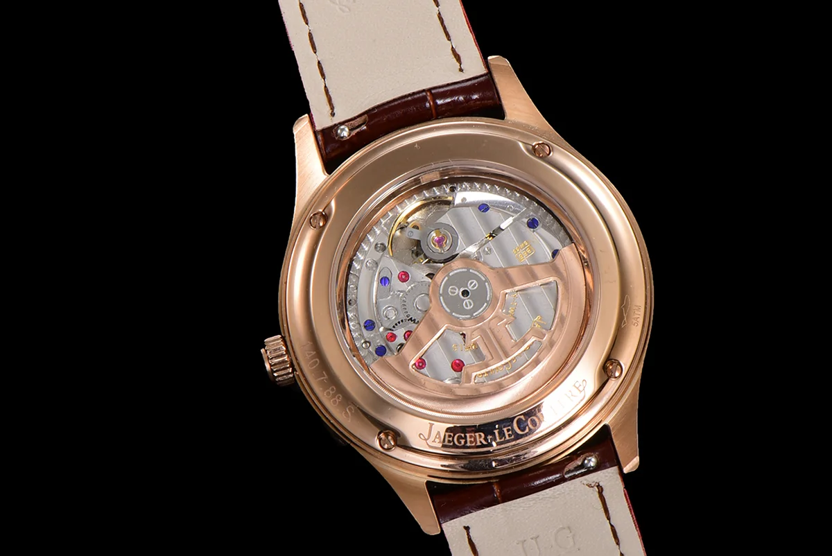 Master Calendar Silver Dial in Rose Gold on Brown Leather Strap