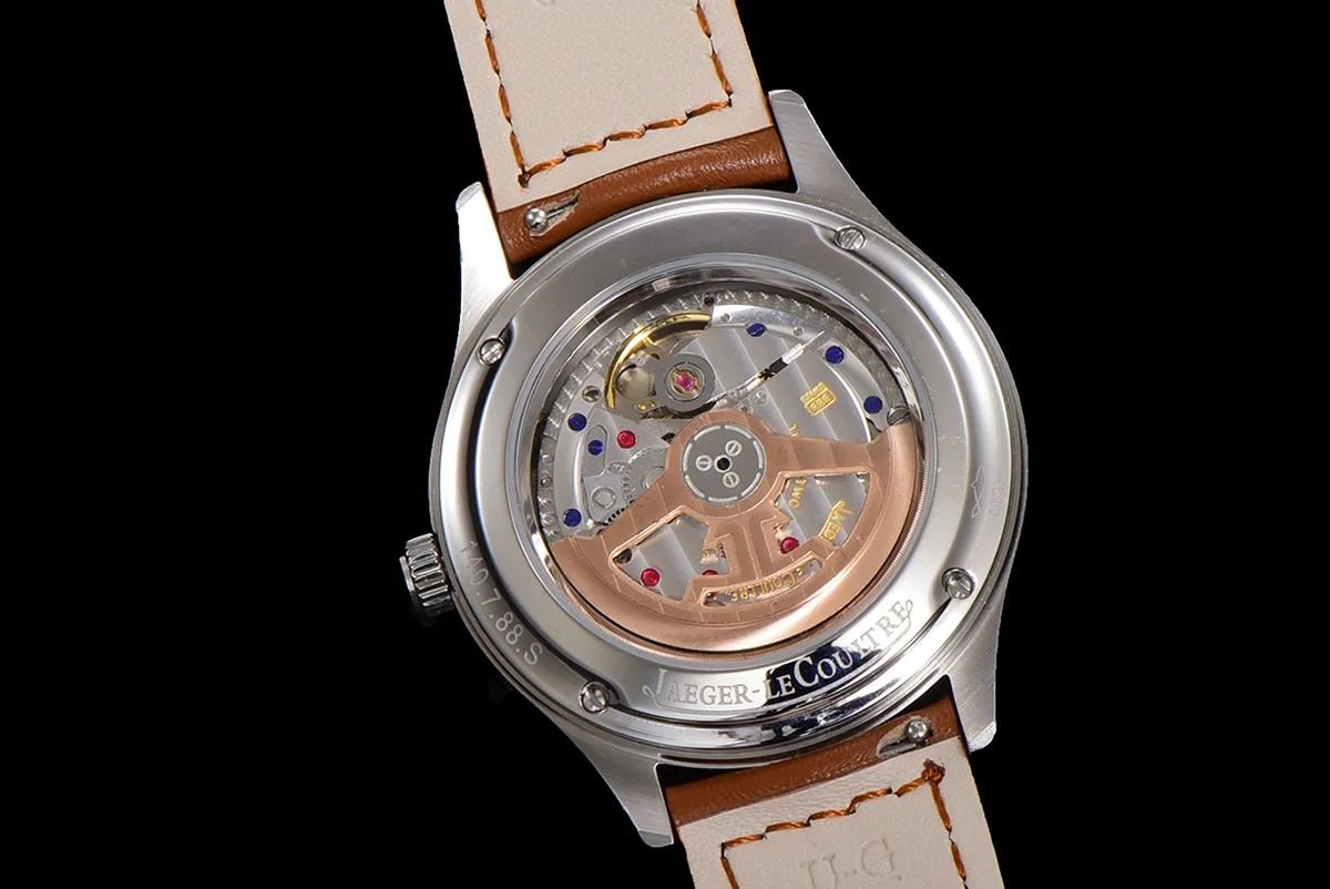 Master Calendar Silver Dial in Steel on Brown Leather Strap