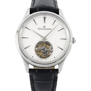 Master Control Tourbillon White Dial in Steel