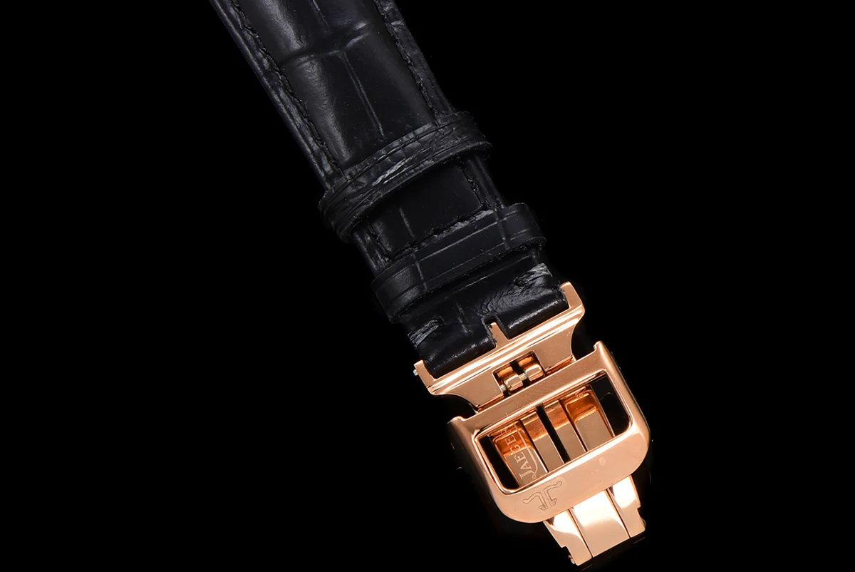 Master Ultra Thin Tourbillon White Dial with Diamond Bezel in Rose Gold
