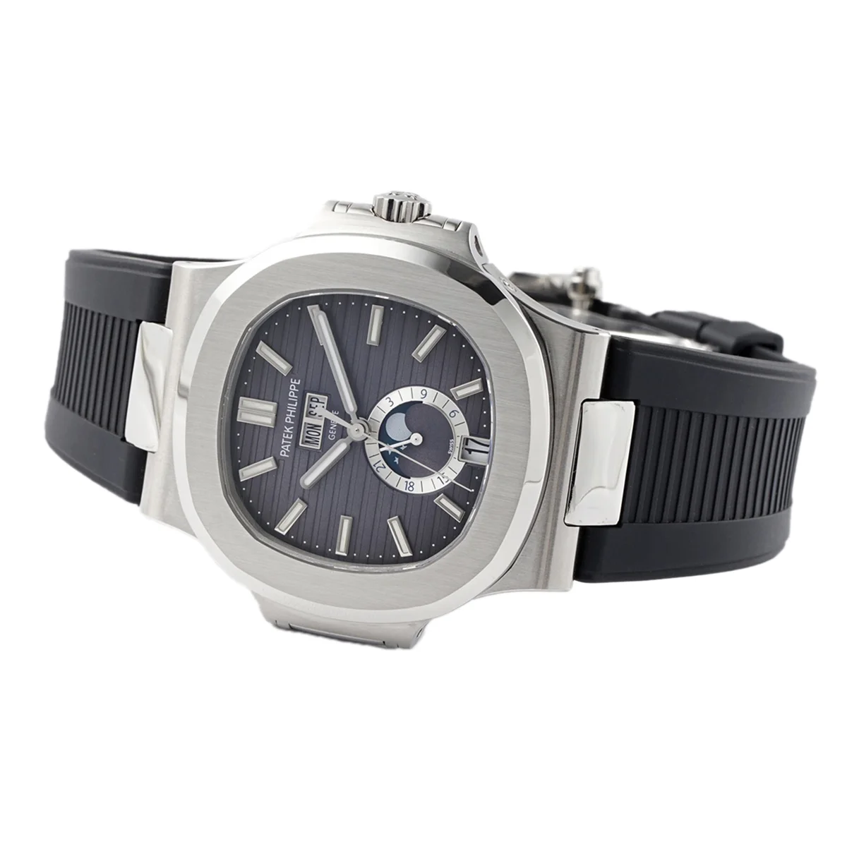 Nautilus 57261A-001 Grey Dial in Rubber Strap