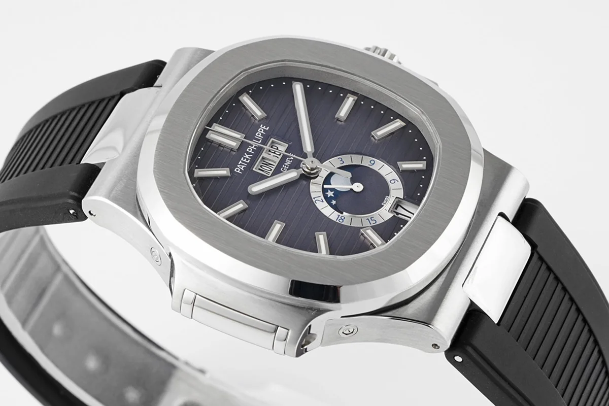 Nautilus 57261A-001 Grey Dial in Rubber Strap