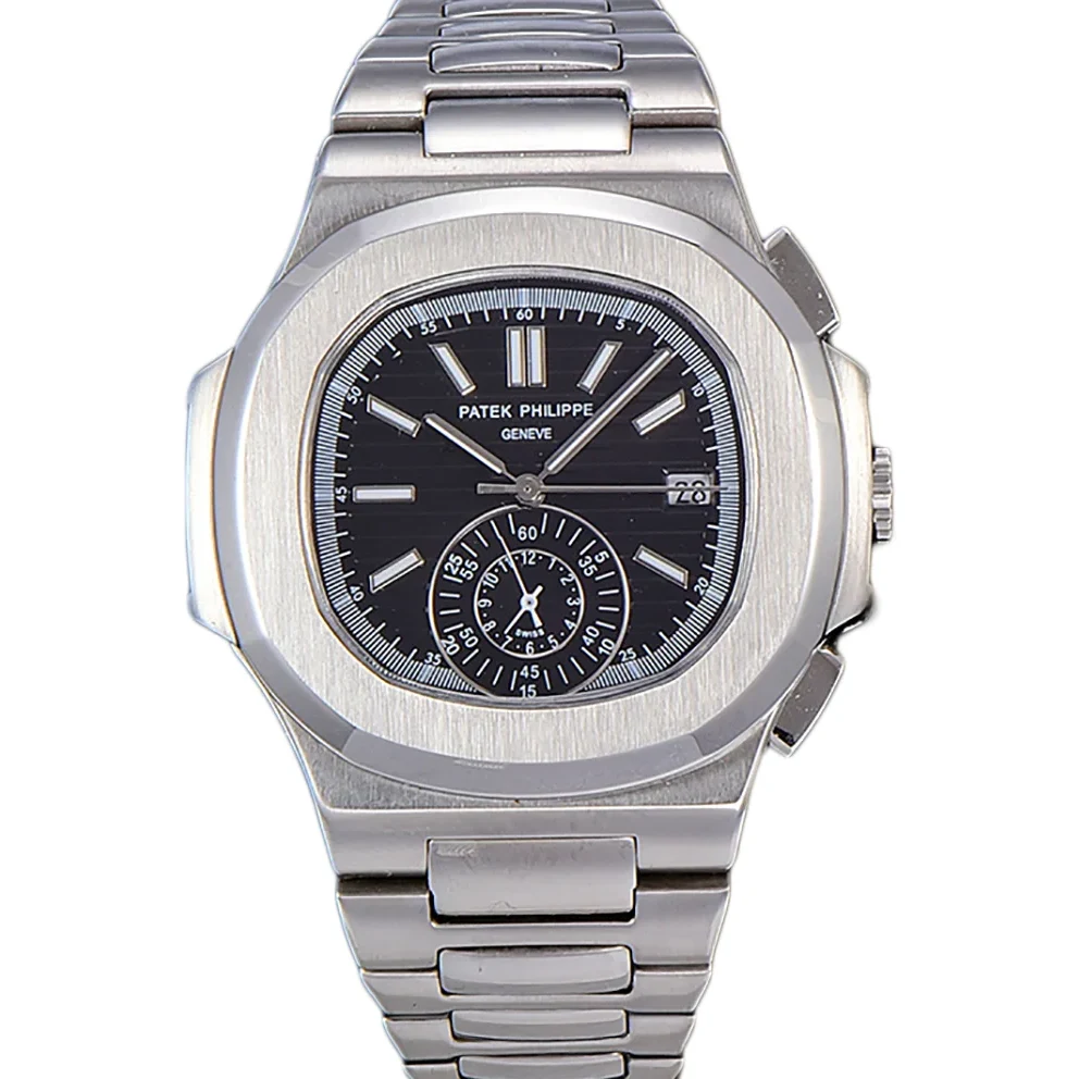 Nautilus 5980 Black Dial in Steel