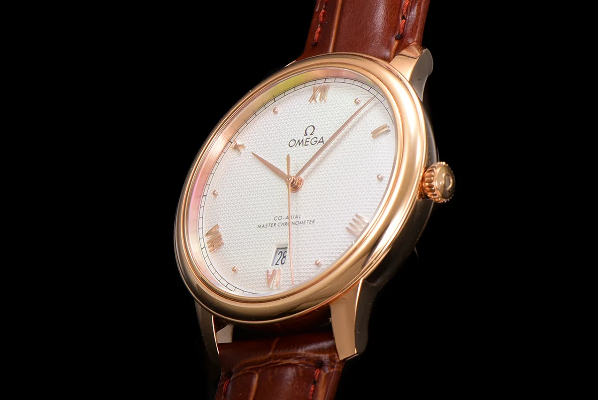 Omega De Ville Prestige Co‑Axial Master Chronometer 40mm White Dial in Rose Gold