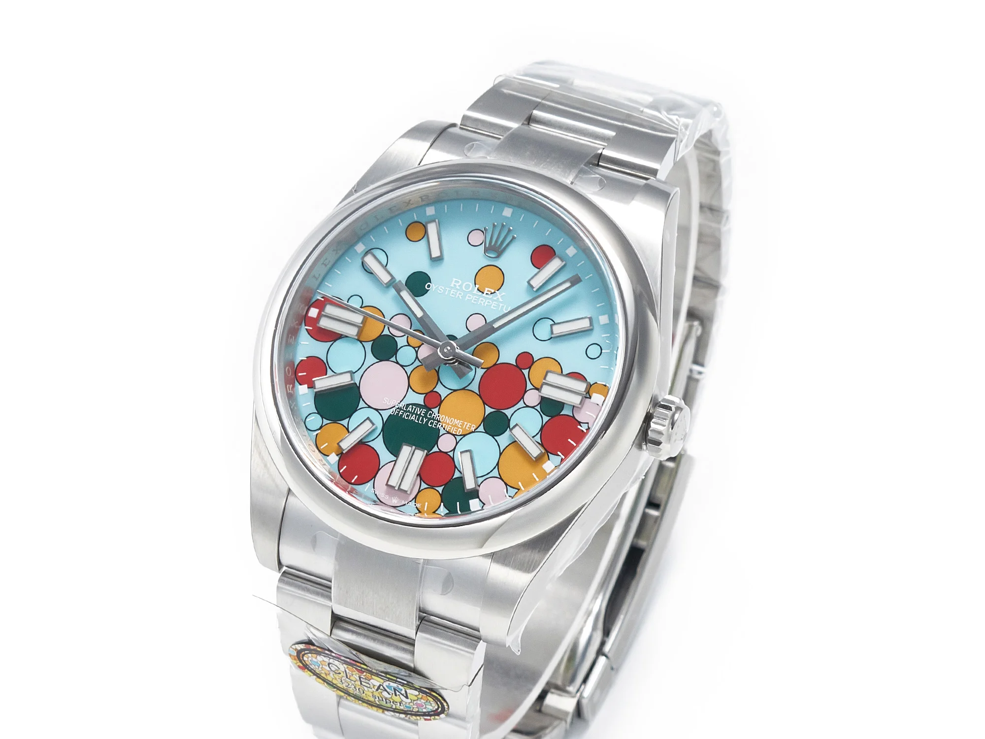 Oyster Perpetual 41mm 124300 Clean 1:1 Best Edition 904L Steel Balloon Dial on SS Bracelet VR3230
