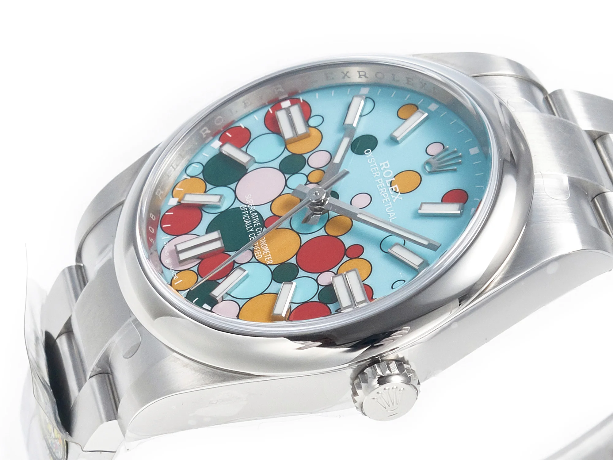 Oyster Perpetual 41mm 124300 Clean 1:1 Best Edition 904L Steel Balloon Dial on SS Bracelet VR3230