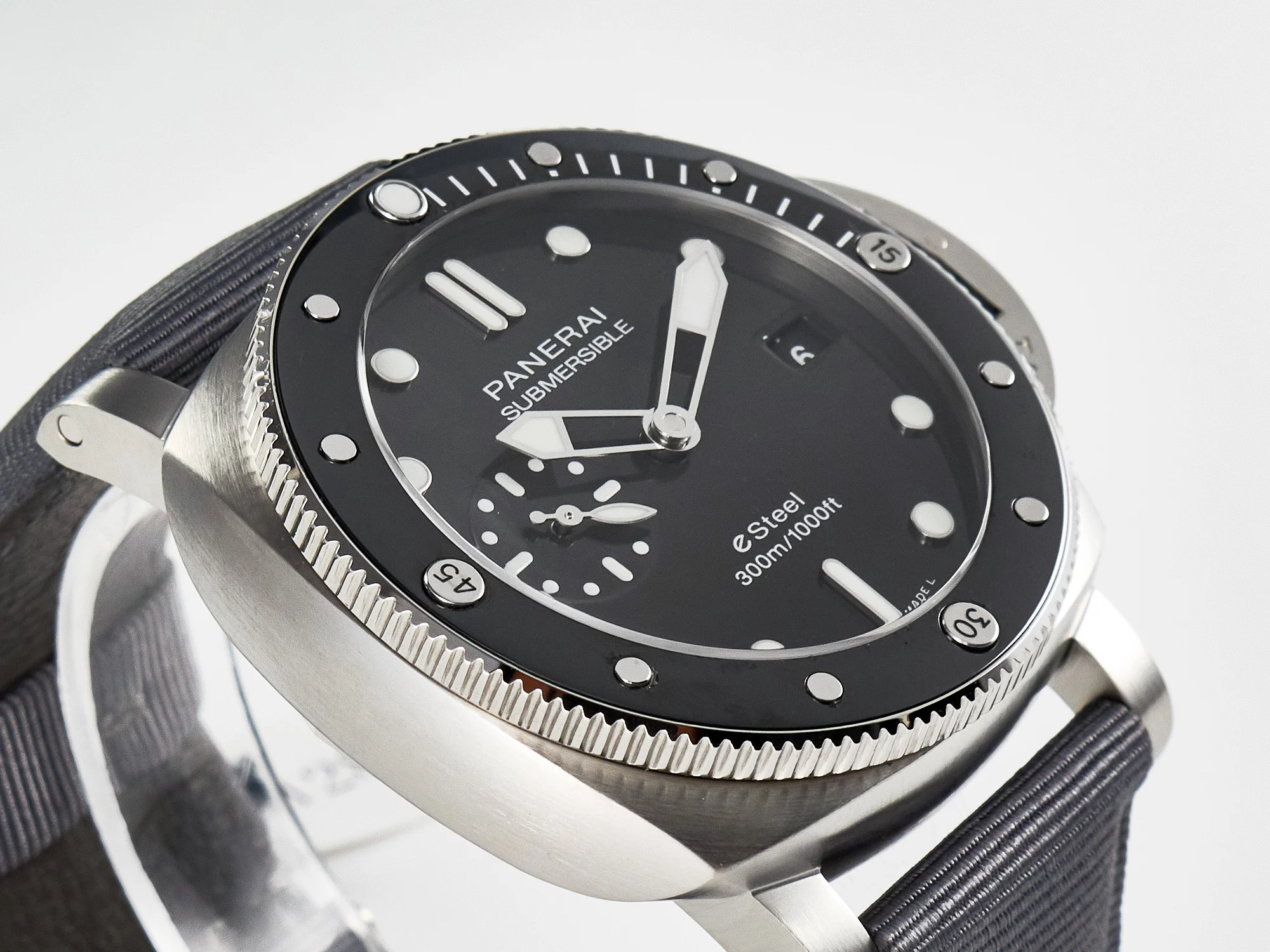 PAM1288 Y VSF 1:1 Best Edition Gray Dial on Gray Nylon Strap P900