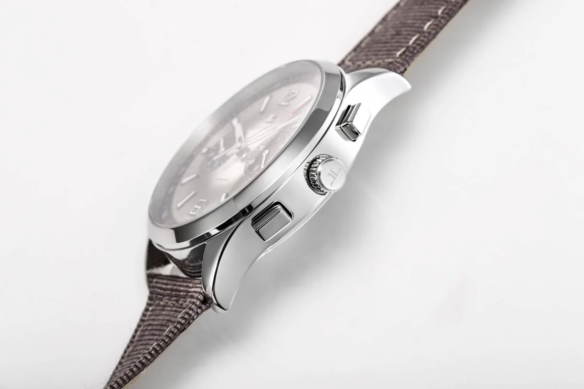 Polaris Chronograph Grey Dial on Brown Nylon Strap Ref. Q902843J