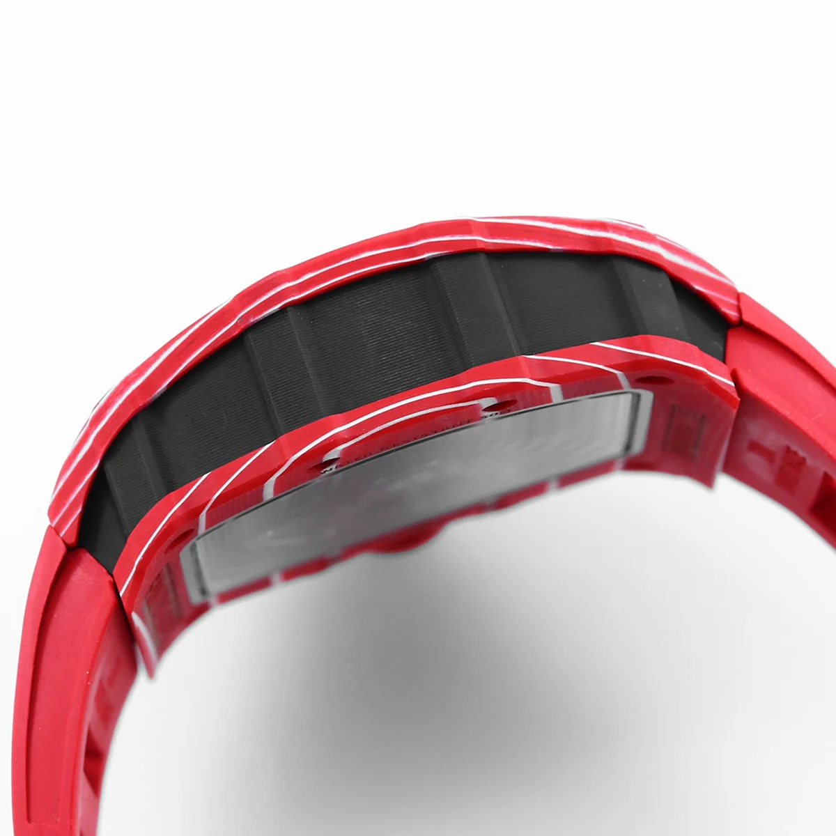 RM 035-02 Rafael Nadal TPT Red on Red Rubber Strap