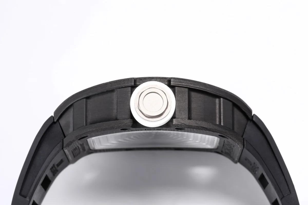 RM 055 Bubba Watson Americas Edition White Legend in NTPT on Black Rubber Strap RMUL2