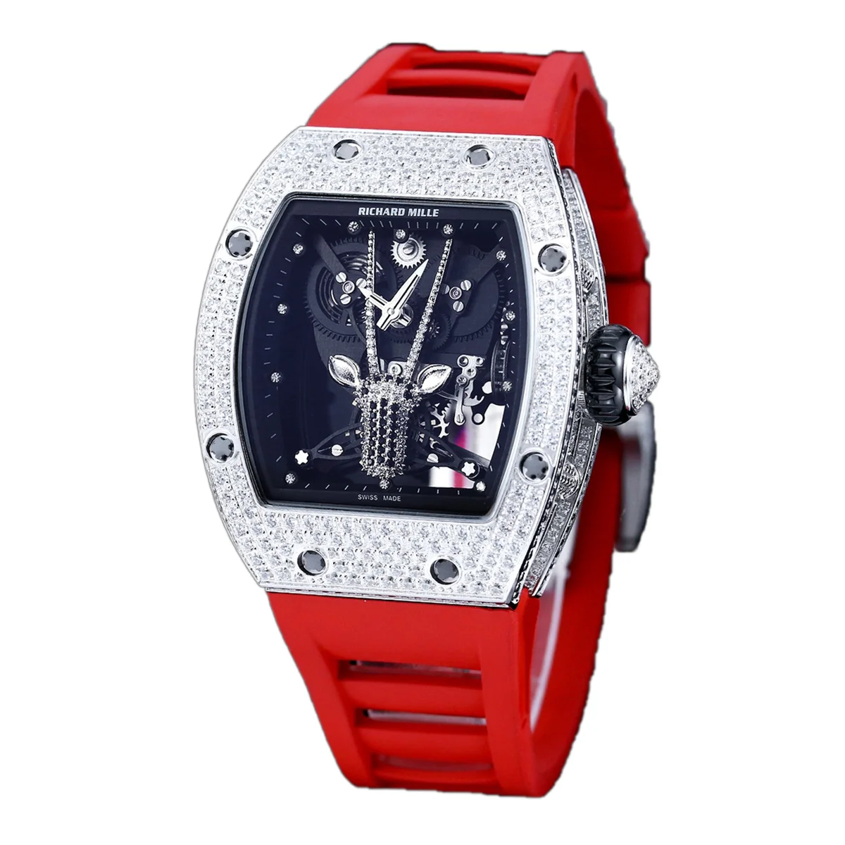 RM 51-05 Oryx Tourbillon in Steel with Diamond Bezel