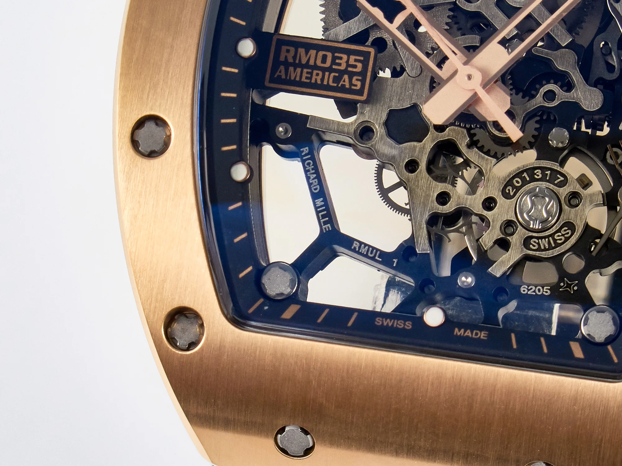 RM035-02 RG SONIC Best Edition Skeleton Dial on Black Rubber Strap Clone RMUL1
