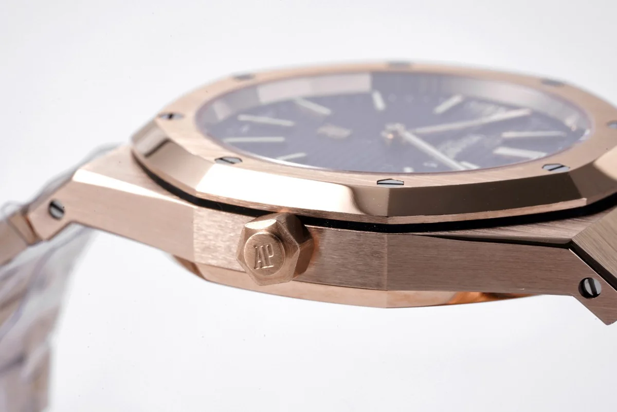 Royal Oak 15202 Blue Dial in Rose Gold