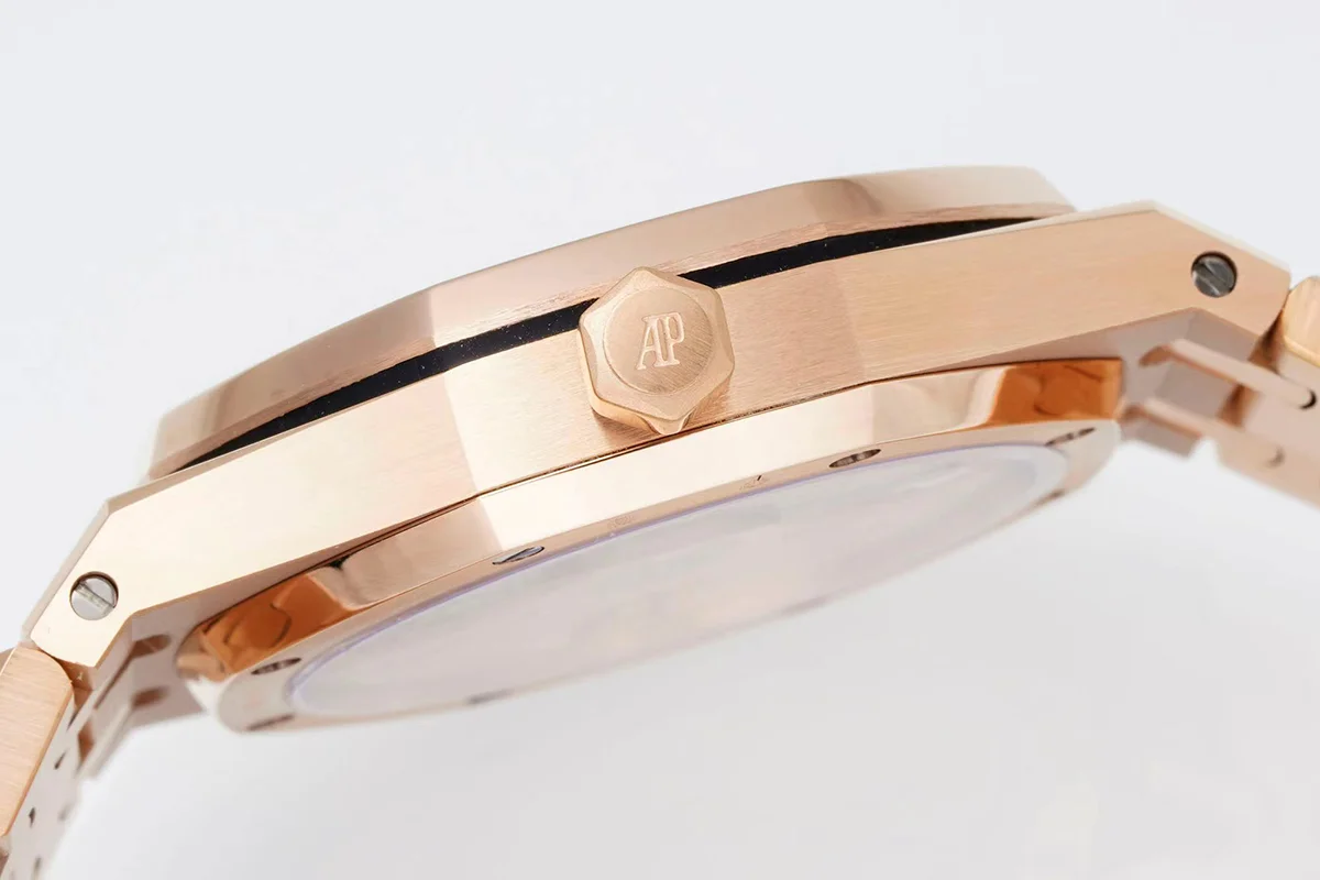 Royal Oak Selfwinding 77351OR 34mm Blue Dial in Pink Gold