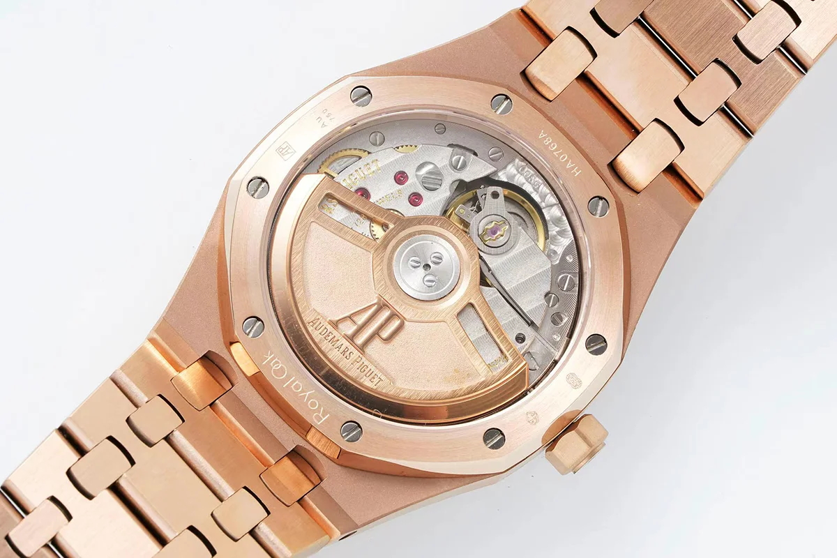 Royal Oak Selfwinding 77351OR 34mm Blue Dial in Pink Gold