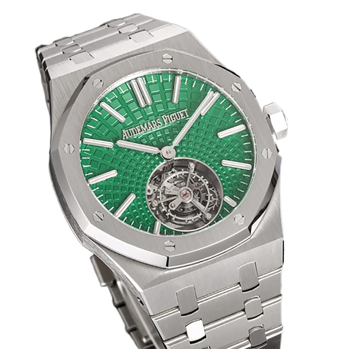Royal Oak Tourbillon Extra-Thin Green Dial in Steel