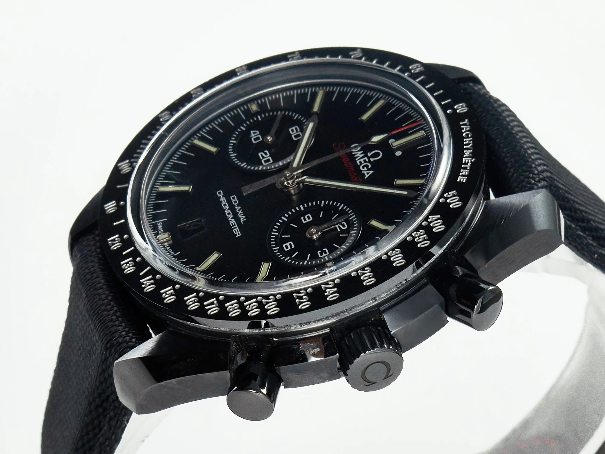 Speedmaster “Dark Side of The Moon” Real Ceramic N1F 1:1 Best Edition on Nylon Strap A9900