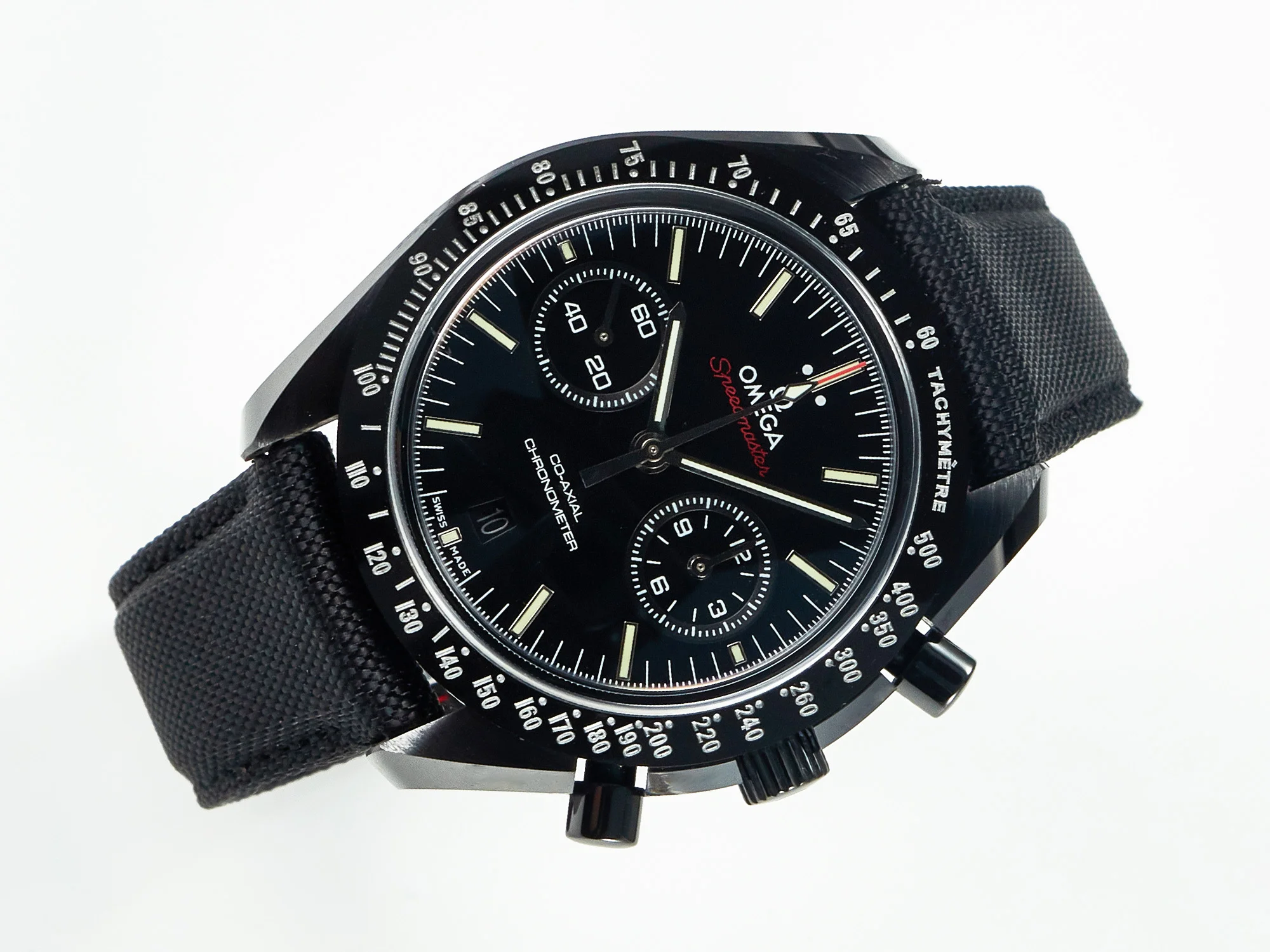 Speedmaster “Dark Side of The Moon” Real Ceramic N1F 1:1 Best Edition on Nylon Strap A9900