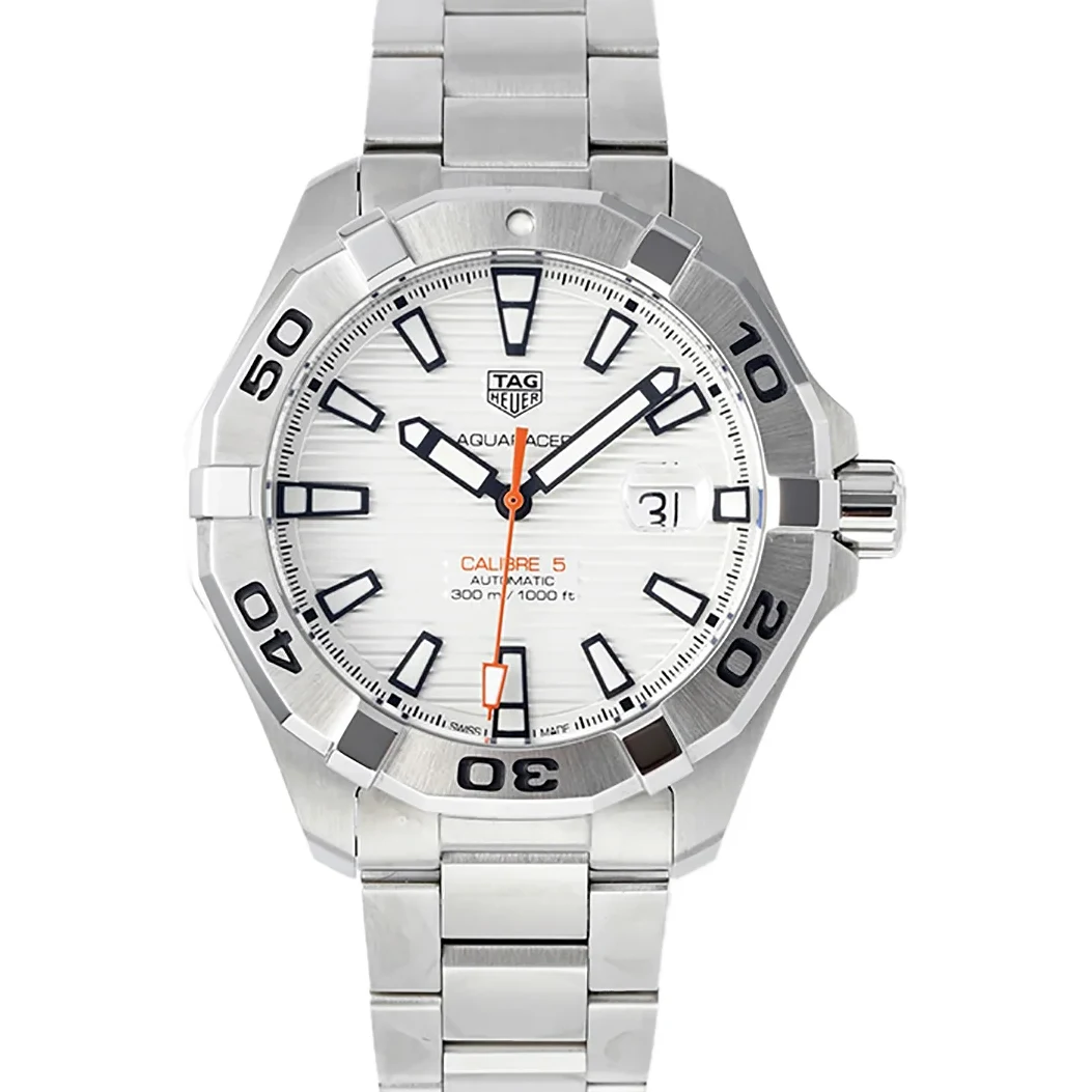 Tag Heuer Aquaracer Caliber 5 White Dial Ref. WAN2013.BA09
