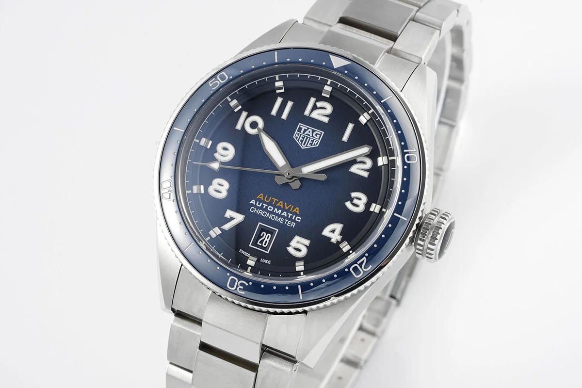 Tag Heuer Autavia Caliber 5 Blue Dial with Blue Ceramic Bezel