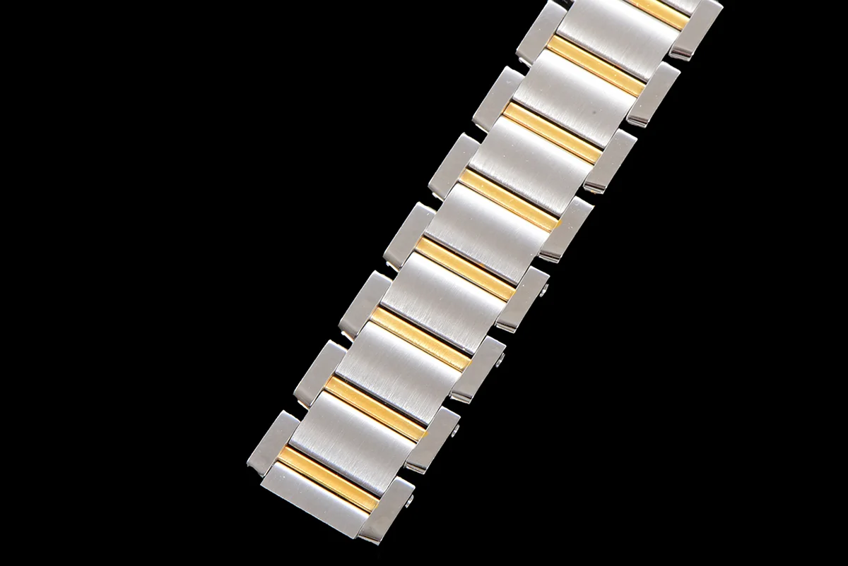 Tank Francaise Watch Small with Diamond Marker Steel/Yellow Gold