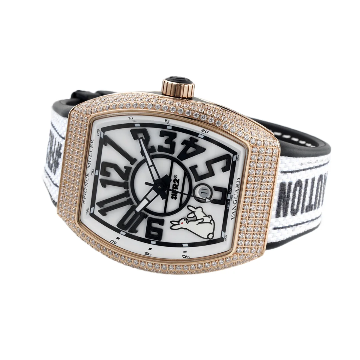 Vanguard #FR2 Rabbit with Diamond Bezel in Rose Gold