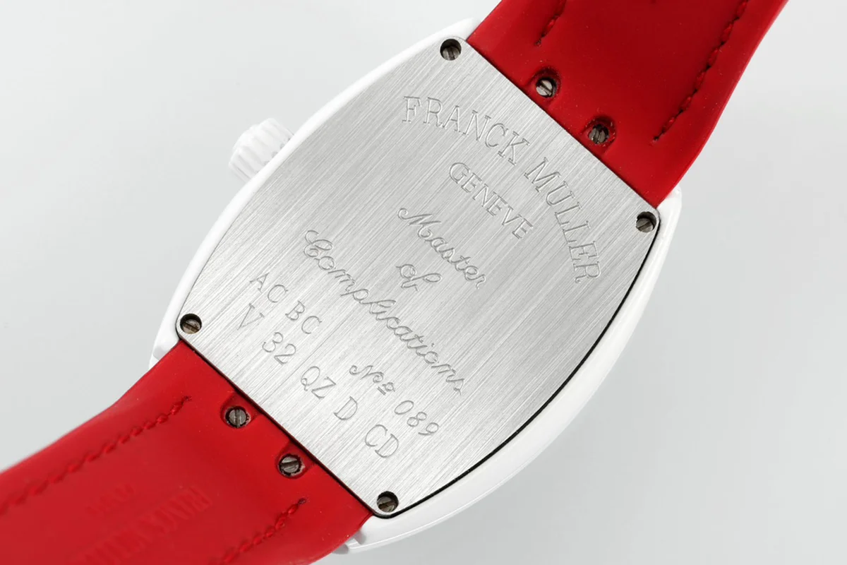 Vanguard Moonphase V32 Red Dial in Ceramic on Red Strap