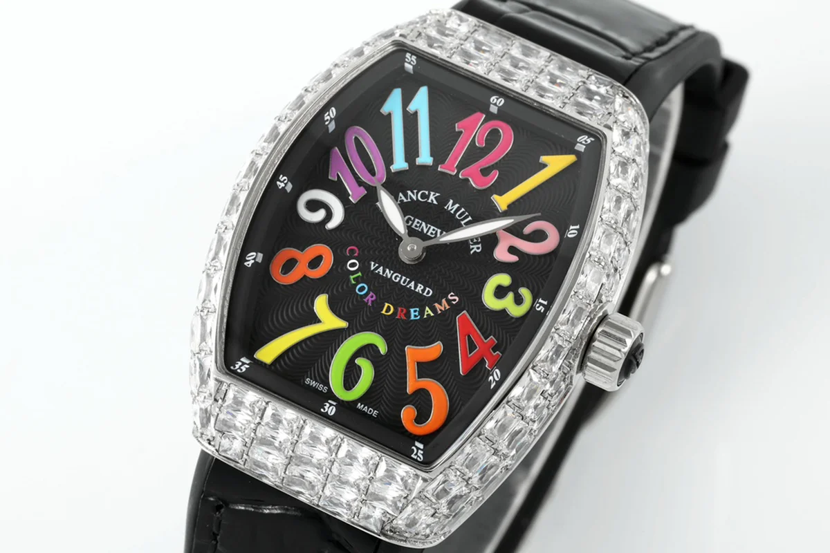 Vanguard V32 Black Dial with Colourful Markers