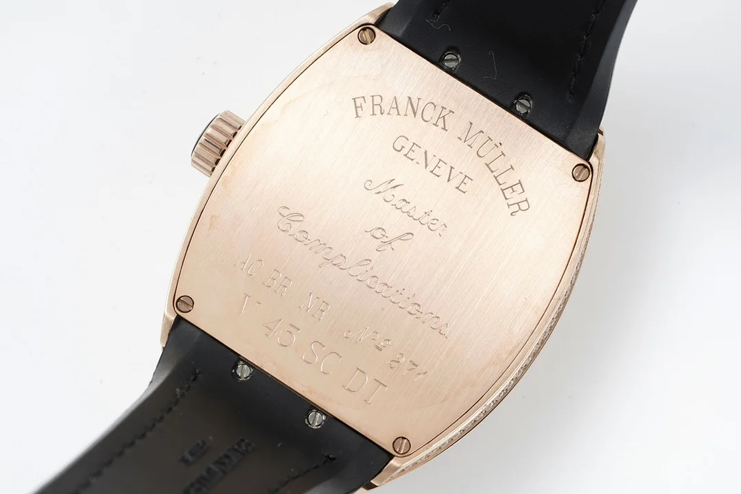 Vanguard V45 Diamond Paved Dial with Black Marker and Diamond Bezel in Rose Gold