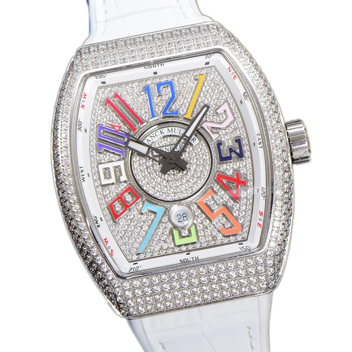 Vanguard Yachting White Dial V45 with Colourful Markers