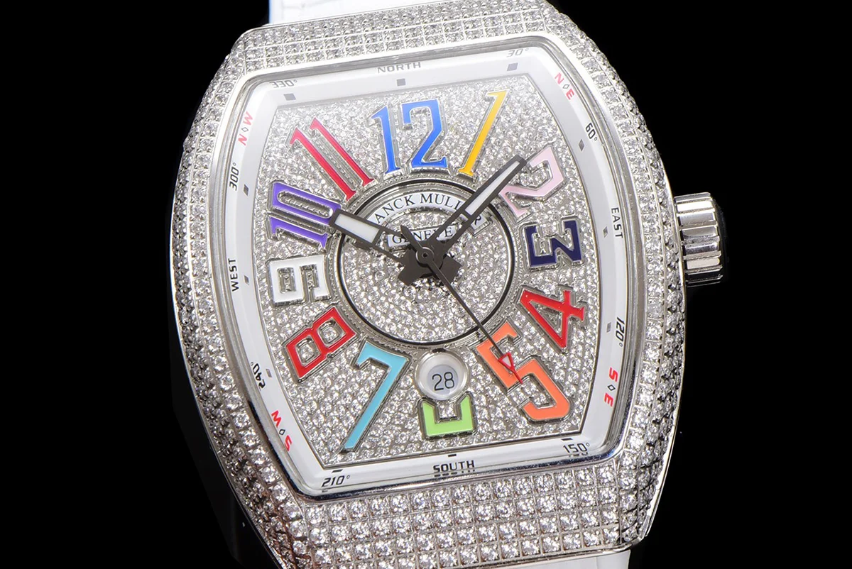Vanguard Yachting White Dial V45 with Colourful Markers