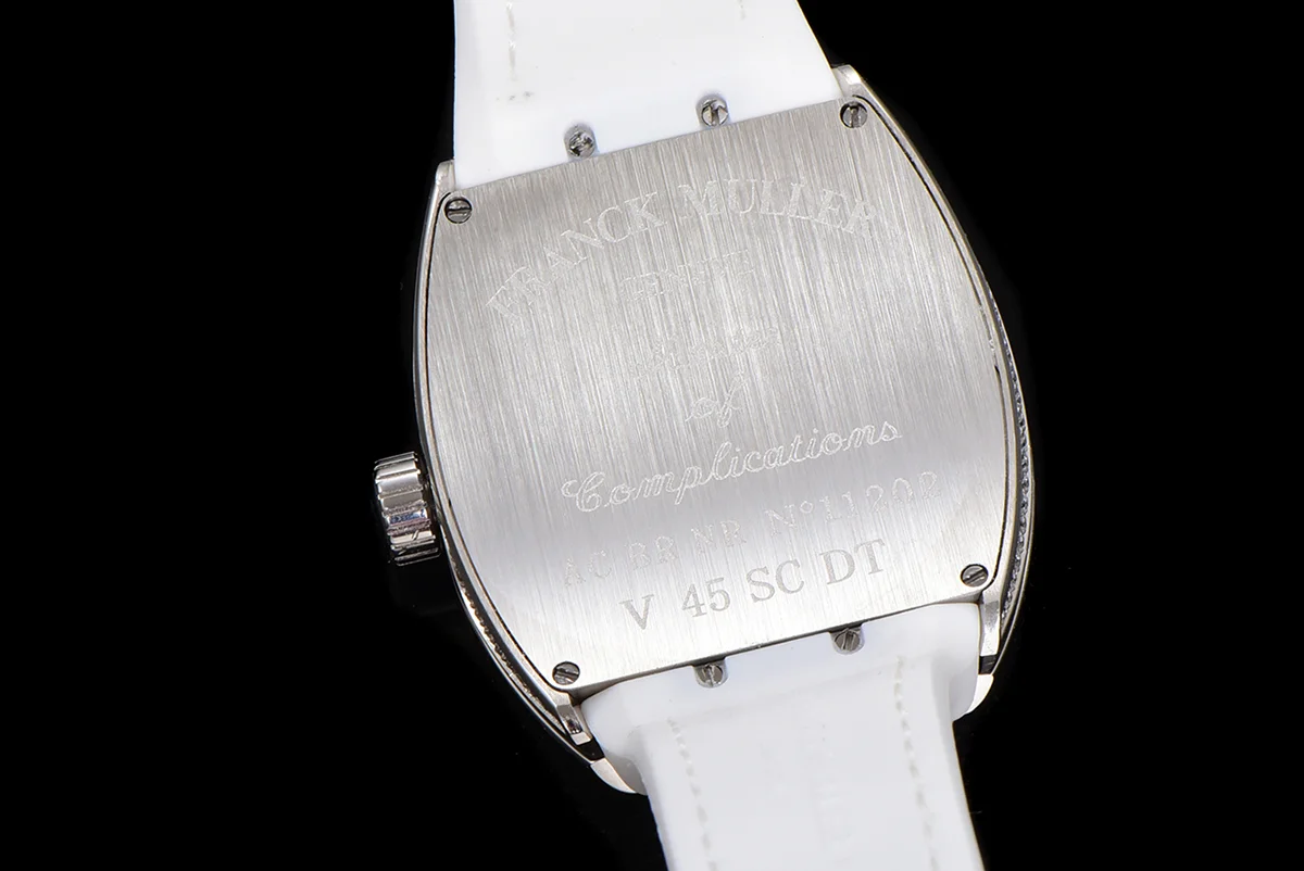 Vanguard Yachting White Dial V45 with Colourful Markers and Diamond Bezel