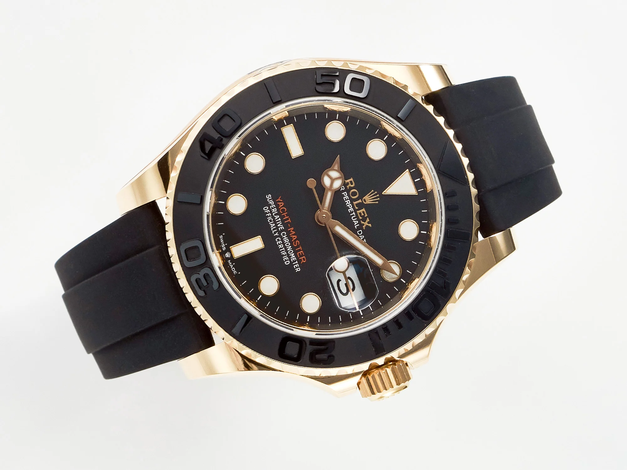 Yacht-Master 126655 ARF RG/Tungsten1:1 Best Edition on Oysterflex Rubber Strap VR3235(Gain Weight )