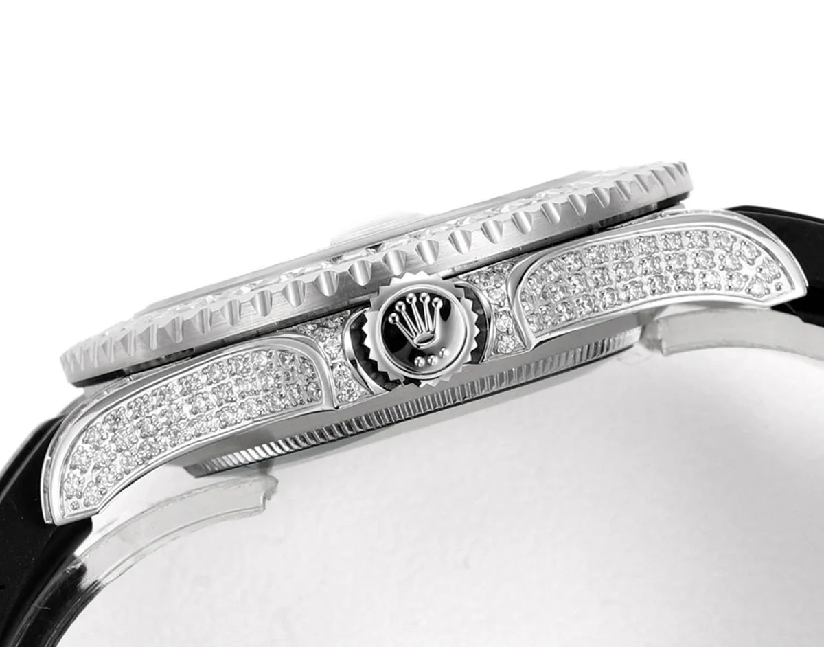 Yacht Master 40 Grey Dial with White Diamond Bezel