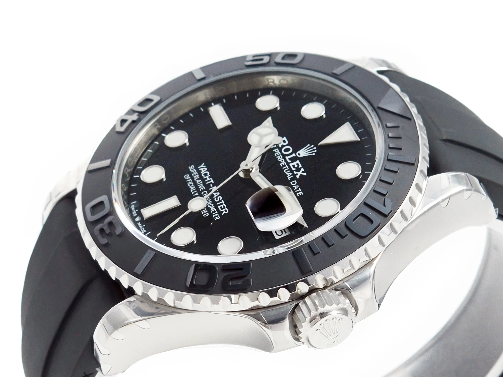 Yacht-Master 42mm 226659 VSF 1:1 Best Edition 3D Black Ceramic Bezel on Black Rubber Strap VS3235